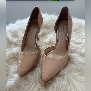 Jessica Simpson Nude Patent Pumps size 5